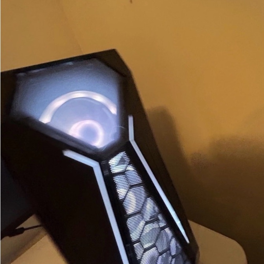 STGAUBRON Tower Desktop PC, GIGABYTE GPU, RGB Lighting, USB, Black